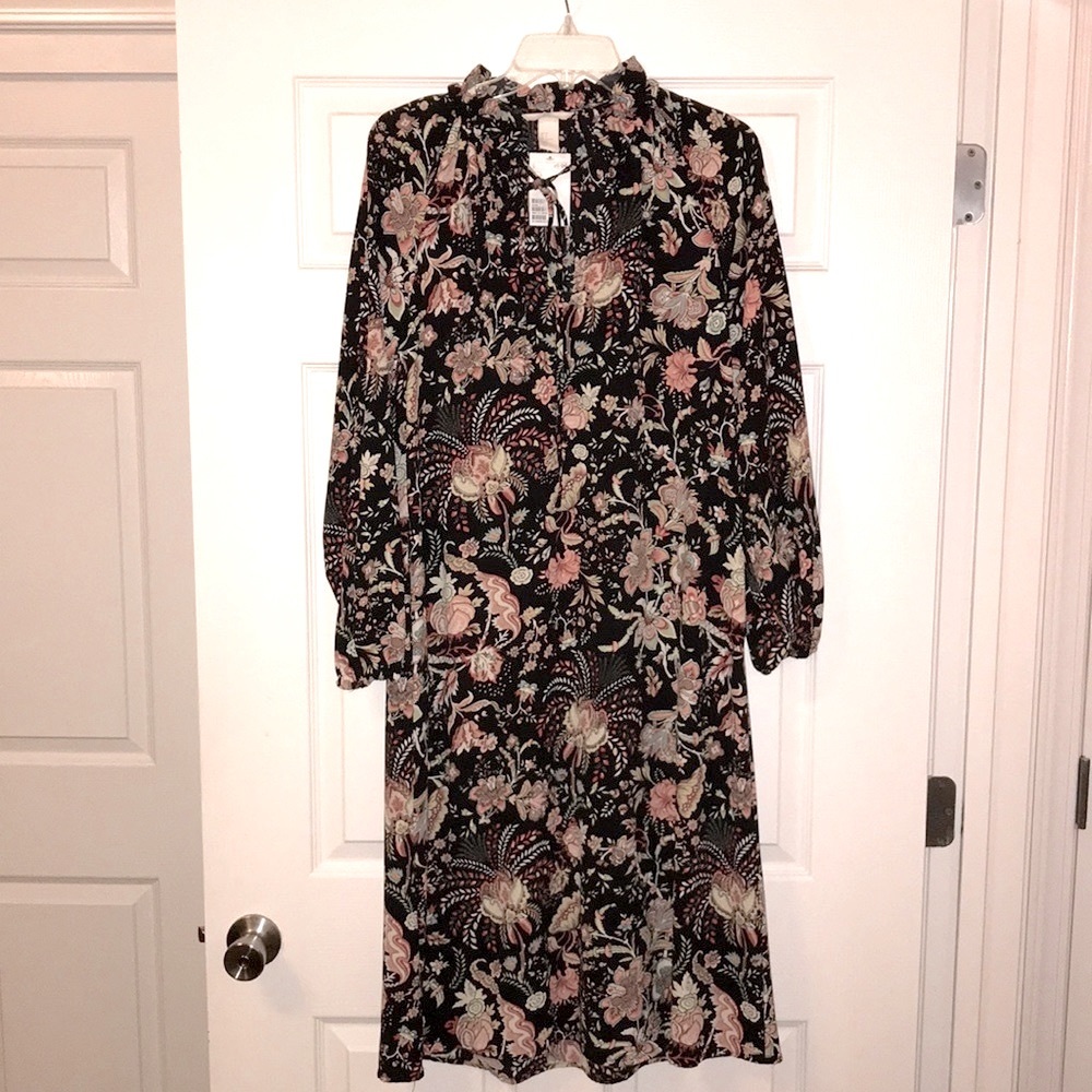 H&M Floral Midi Dress
